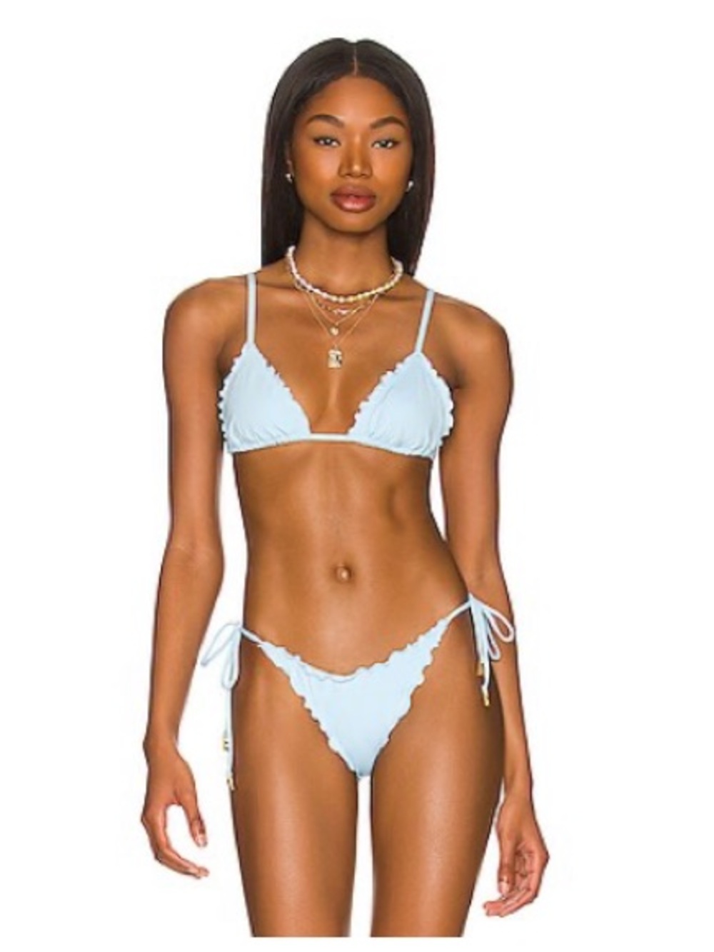 L*SPACE Sky Blue Roger Bikini Bottom & Maggie Bikini Top